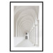 Poster Colonnade - building architecture with gray columns creating corridor 123860 additionalThumb 15