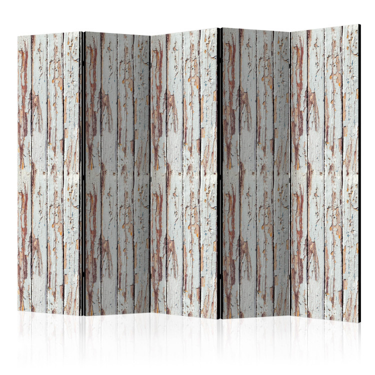 Room Divider Forest Inspired II (5-piece) - background in white weathered wood 124160