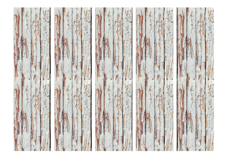 Room Divider Forest Inspired II (5-piece) - background in white weathered wood 124160 additionalImage 3