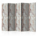 Room Divider Forest Inspired II (5-piece) - background in white weathered wood 124160