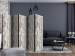 Room Divider Forest Inspired II (5-piece) - background in white weathered wood 124160 additionalThumb 4