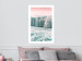 Wall Poster Harsh Winter - winter forest landscape against mountains and red sky 124460 additionalThumb 5