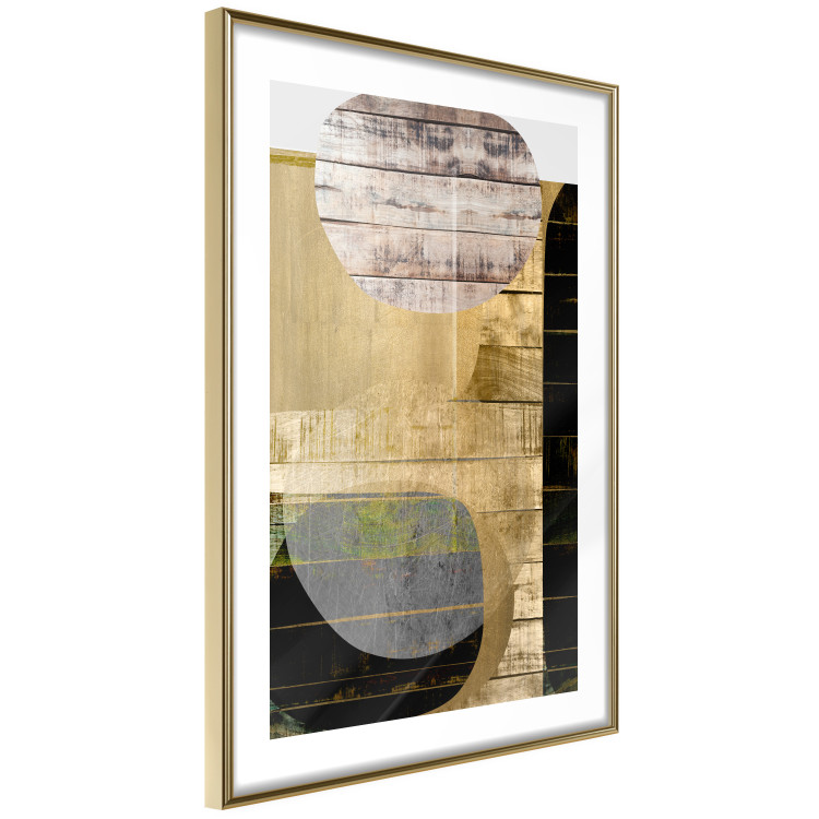 Poster Abstract Construction - abstraction made of wooden planks 125260 additionalImage 6