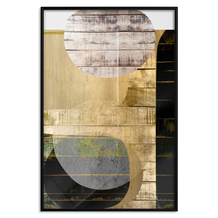 Poster Abstract Construction - abstraction made of wooden planks 125260 additionalImage 15
