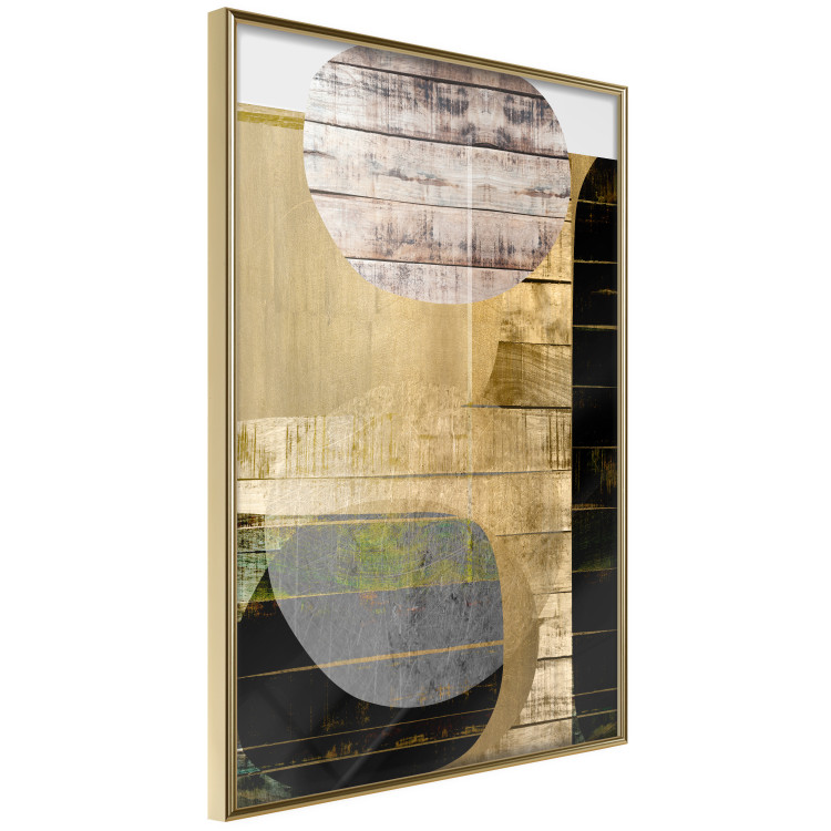 Poster Abstract Construction - abstraction made of wooden planks 125260 additionalImage 12