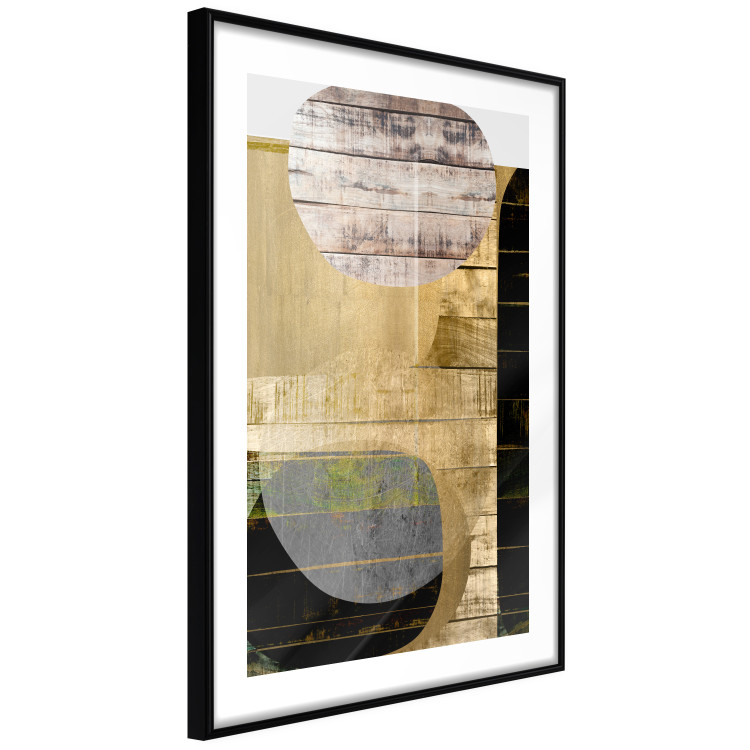 Poster Abstract Construction - abstraction made of wooden planks 125260 additionalImage 11
