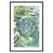 Wall Poster Tropical Flora - flower amidst tropical plants on a white background 125760 additionalThumb 15