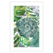 Wall Poster Tropical Flora - flower amidst tropical plants on a white background 125760 additionalThumb 19