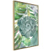Wall Poster Tropical Flora - flower amidst tropical plants on a white background 125760 additionalThumb 14
