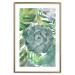 Wall Poster Tropical Flora - flower amidst tropical plants on a white background 125760 additionalThumb 14