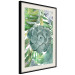Wall Poster Tropical Flora - flower amidst tropical plants on a white background 125760 additionalThumb 3