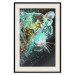 Poster Mint Tiger - colorful composition of a wild cat on a black background 126860 additionalThumb 19