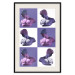 Poster Greek Checkerboard - Greek sculptures on purple checkerboard background 127860 additionalThumb 19