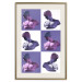 Poster Greek Checkerboard - Greek sculptures on purple checkerboard background 127860 additionalThumb 20
