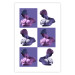 Poster Greek Checkerboard - Greek sculptures on purple checkerboard background 127860 additionalThumb 25