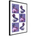 Poster Greek Checkerboard - Greek sculptures on purple checkerboard background 127860 additionalThumb 6