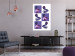 Poster Greek Checkerboard - Greek sculptures on purple checkerboard background 127860 additionalThumb 5