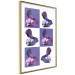 Poster Greek Checkerboard - Greek sculptures on purple checkerboard background 127860 additionalThumb 7