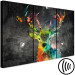 Canvas Rainbow Deer (3-piece) - abstract colorful deer with antlers 129860 additionalThumb 6