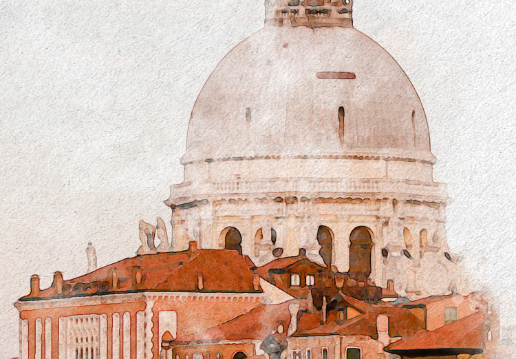 Canvas Art Print Watercolor Venice (1-piece) Vertical - painted cityscape 131560 additionalImage 4