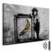 Canvas Inspired by Banksy - black and white 132460 additionalThumb 8
