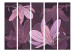 Room Divider Dreamy Flowers II (5-piece) - composition in purple magnolias 132660 additionalThumb 3