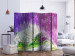 Room Separator Enchanted Garden II (5-piece) - landscape among purple flowers 132760 additionalThumb 2