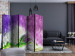 Room Separator Enchanted Garden II (5-piece) - landscape among purple flowers 132760 additionalThumb 4