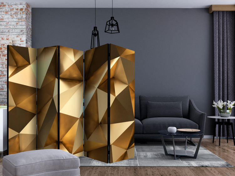 Room Divider Golden Dome II (5-piece) - elegant abstract space 133060 additionalImage 4