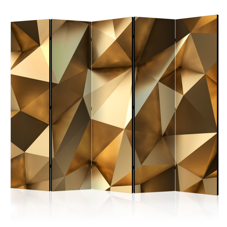 Room Divider Golden Dome II (5-piece) - elegant abstract space 133060