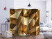 Room Divider Golden Dome II (5-piece) - elegant abstract space 133060 additionalThumb 2