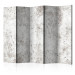 Folding Screen Urban Style: Concrete II (5-piece) - simple composition in gray background 133460