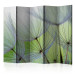 Room Divider Screen Fleeting Moments II - whimsical dandelion flowers on a light green background 133860