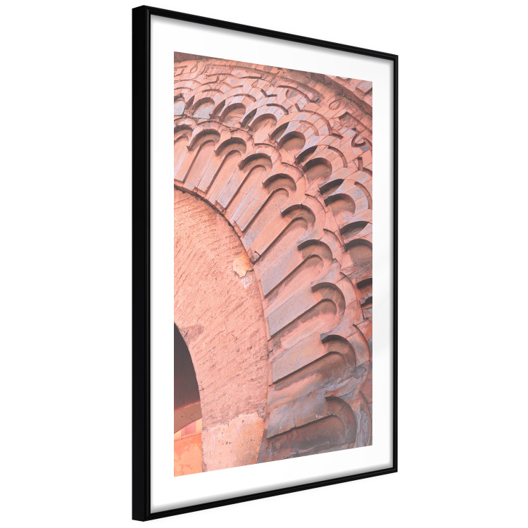 Poster Pastel Detail - orange architecture of a brick tunnel in the city 134760 additionalImage 8