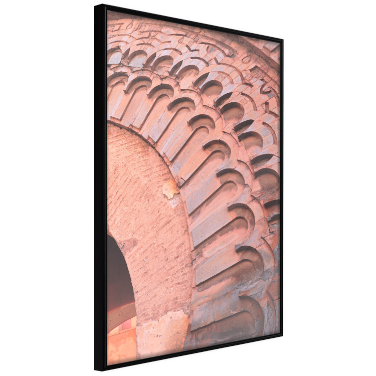 Poster Pastel Detail - orange architecture of a brick tunnel in the city 134760 additionalImage 13