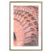 Poster Pastel Detail - orange architecture of a brick tunnel in the city 134760 additionalThumb 27