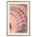 Poster Pastel Detail - orange architecture of a brick tunnel in the city 134760 additionalThumb 22