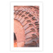 Poster Pastel Detail - orange architecture of a brick tunnel in the city 134760 additionalThumb 17