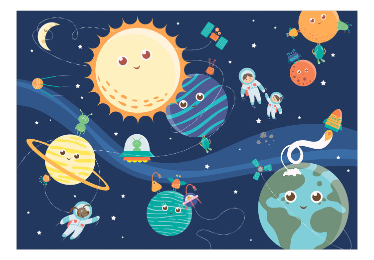 Wall Mural Happy Planets 135060 additionalImage 1