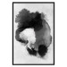 Poster Painted by Light - black abstraction of a human face on a white background 135360 additionalThumb 17
