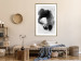 Poster Painted by Light - black abstraction of a human face on a white background 135360 additionalThumb 9