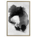 Poster Painted by Light - black abstraction of a human face on a white background 135360 additionalThumb 20