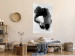 Poster Painted by Light - black abstraction of a human face on a white background 135360 additionalThumb 11