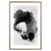 Poster Painted by Light - black abstraction of a human face on a white background 135360 additionalThumb 15