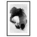Poster Painted by Light - black abstraction of a human face on a white background 135360 additionalThumb 16