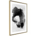 Poster Painted by Light - black abstraction of a human face on a white background 135360 additionalThumb 2