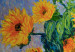Poster Decorative Sunflowers - bouquet of yellow flowers in a vase and texts 135760 additionalThumb 11
