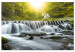 Large canvas print Awesome Waterfall - Green [Large Format] 136360