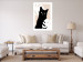 Wall Poster Cat in Monsteras - black animal among plants on a pastel background 137860 additionalThumb 27