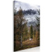 Canvas Print Autumn Guest (1-piece) Vertical - forest landscape overlooking mountains 138760 additionalThumb 2